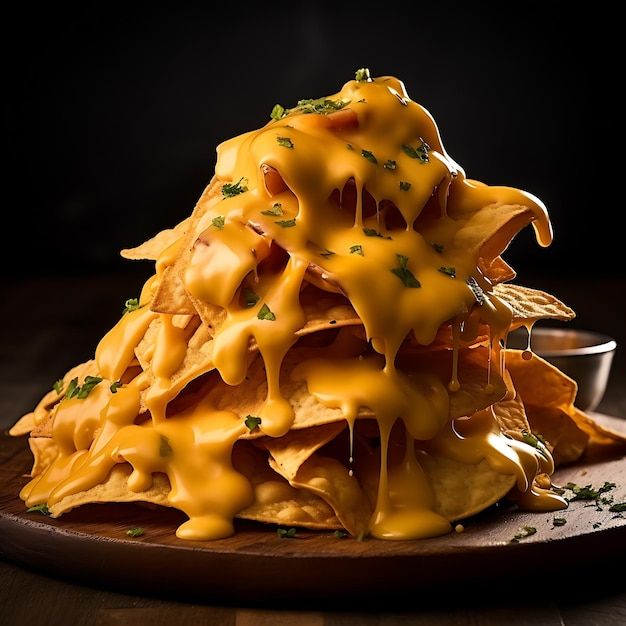 Cheesy Salsa Nachos